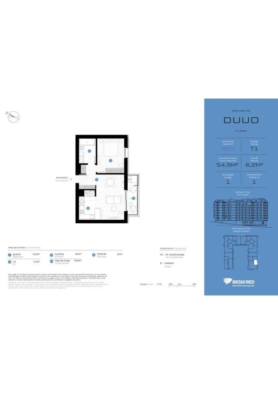 Apartamento T1 para Venda em Avenidas Novas Foto 16