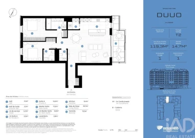 Apartamento T2 para Venda em Avenidas Novas
