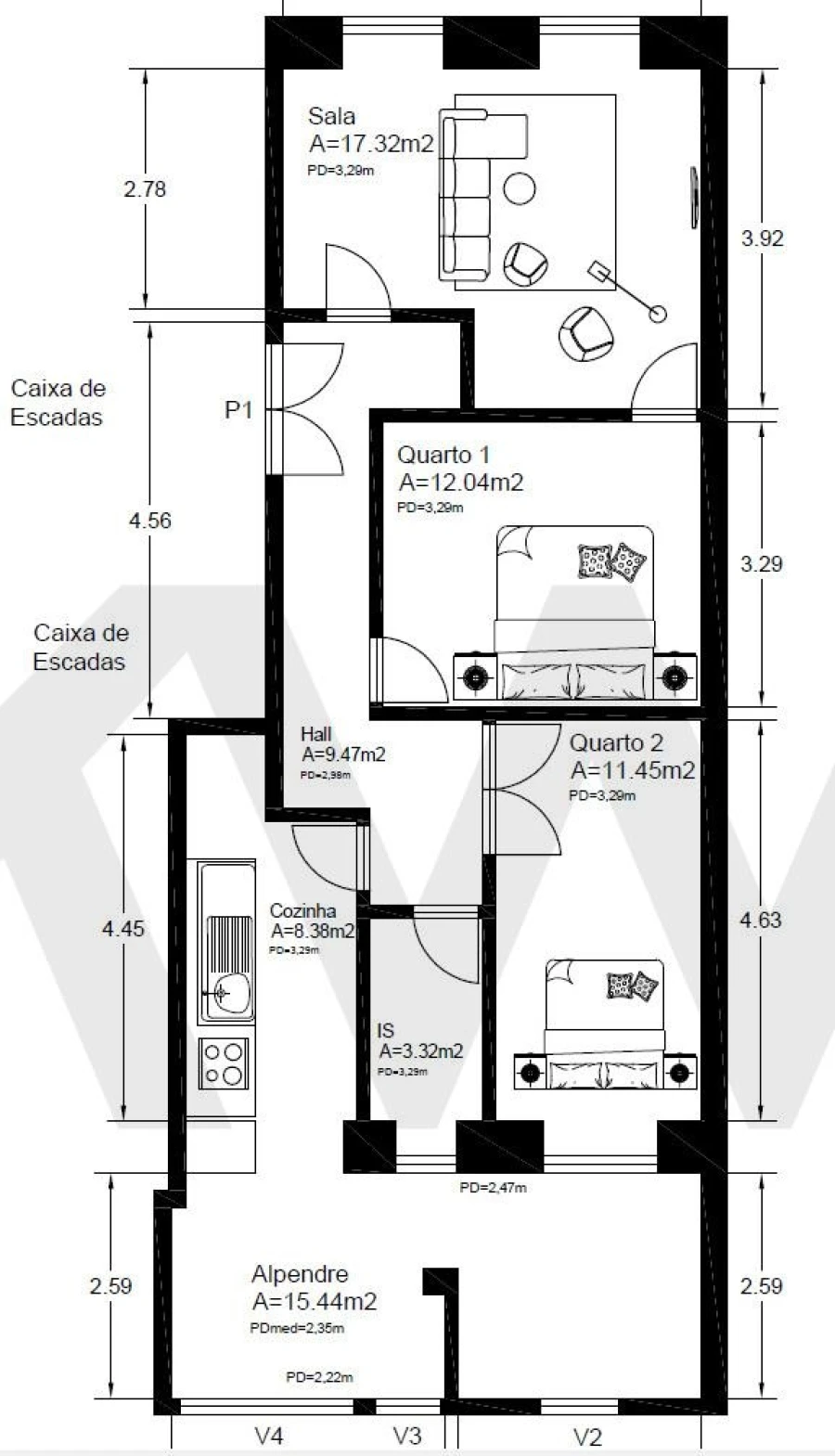 Apartamento T3 para Arrendamento em Campo de Ourique Foto 31