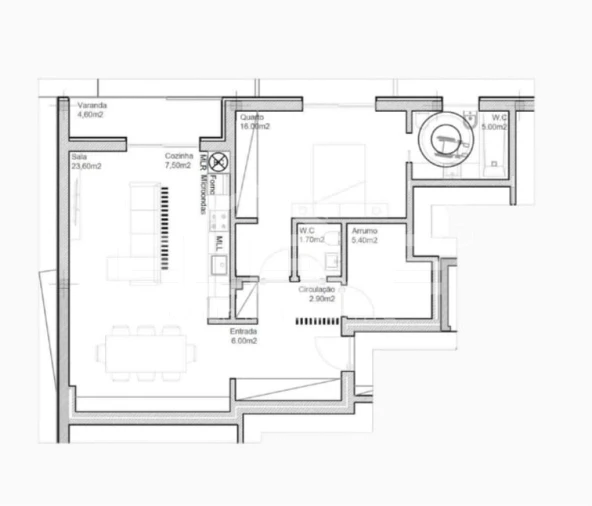 Apartamento T1 para Venda em Pedroso e Seixezelo Foto 7