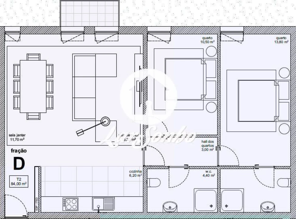 Apartamento T2 para Venda em Tamel (São Verissimo) Foto 4