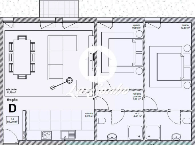 Apartamento T2 para Venda em Tamel (São Verissimo) Foto 4