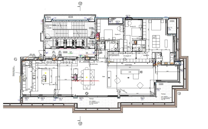 Apartamento T3 para Venda em Lordelo do Ouro e Massarelos Planta 1
