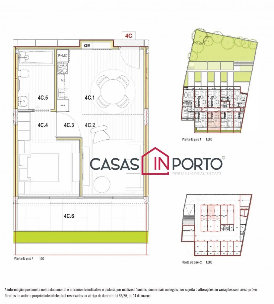 Apartamento T1 para Venda em Ramalde Planta 1