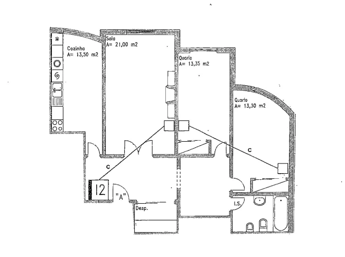Apartamento T2 para Venda em Agualva e Mira-Sintra Foto 23