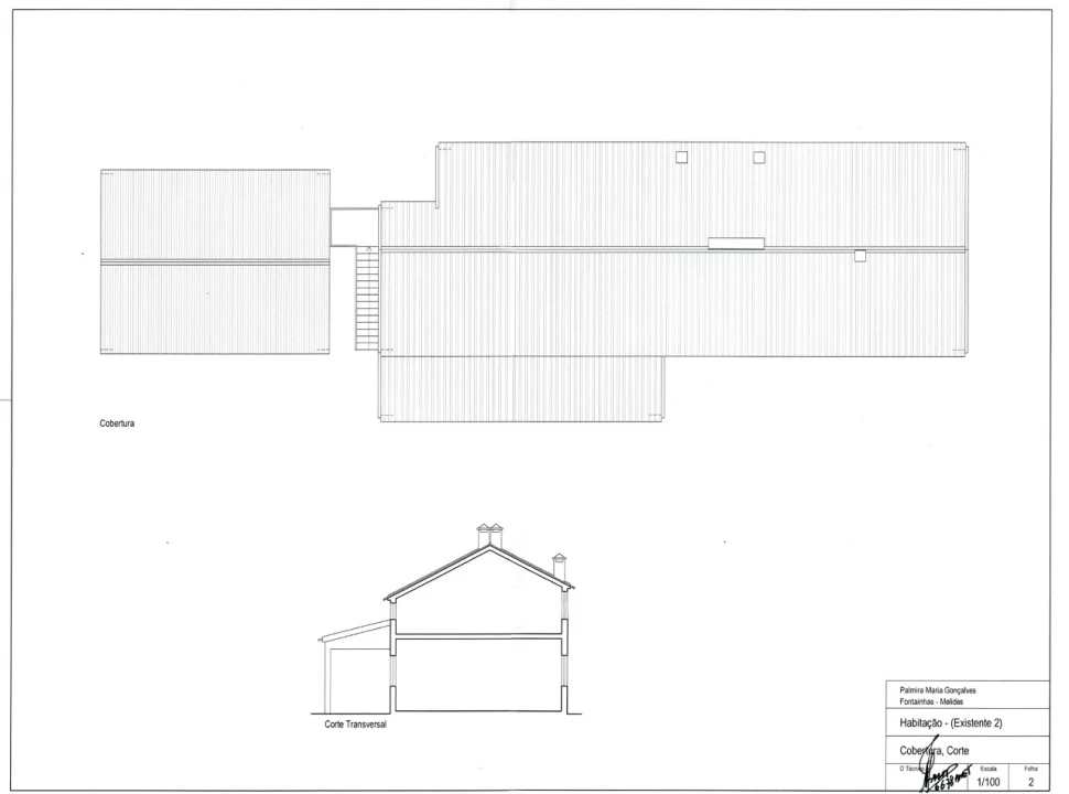 Quinta T8 para Venda em Melides Planta 2