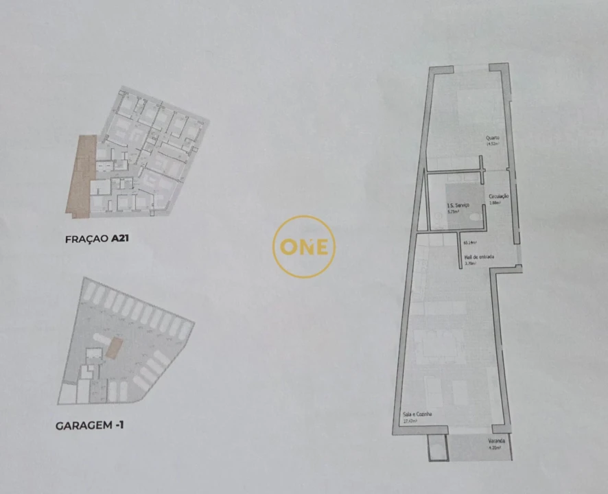 Apartamento T1 para Venda em Bougado (São Martinho e Santiago) Foto 14