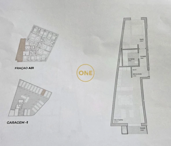 Apartamento T1 para Venda em Bougado (São Martinho e Santiago) Foto 14
