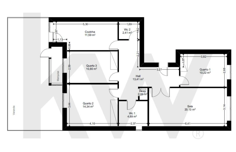 Apartamento T3 para Venda em Subportela, Deocriste e Portela Susã Foto 30