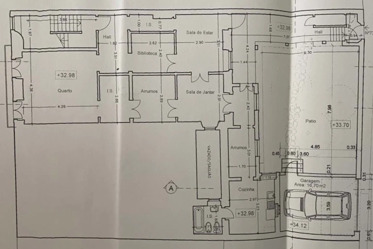 Apartamento T3 para Venda em Santo António Planta 1