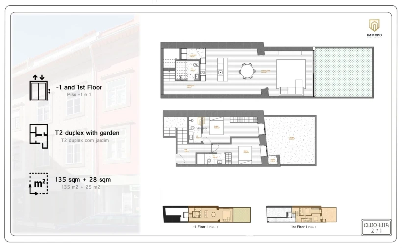 Apartamento T2 para Venda em Cedofeita, Santo Ildefonso, Sé, Miragaia, São Nicolau e Vitória Planta 1