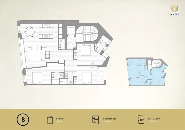 Apartamento T3 para Venda em Cedofeita, Santo Ildefonso, Sé, Miragaia, São Nicolau e Vitória Planta 1