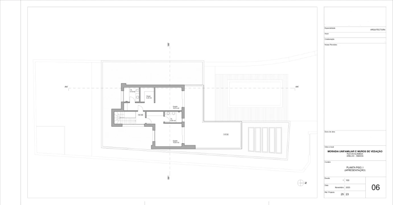 Moradia T4 para Venda em Santa Maria, São Pedro e Sobral da Lagoa Planta 3