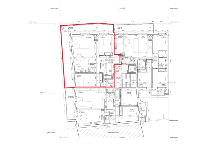 Apartamento T2 para Venda em Nazare Planta 1