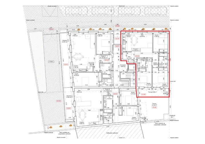 Apartamento T3 para Venda em Nazare Planta 1