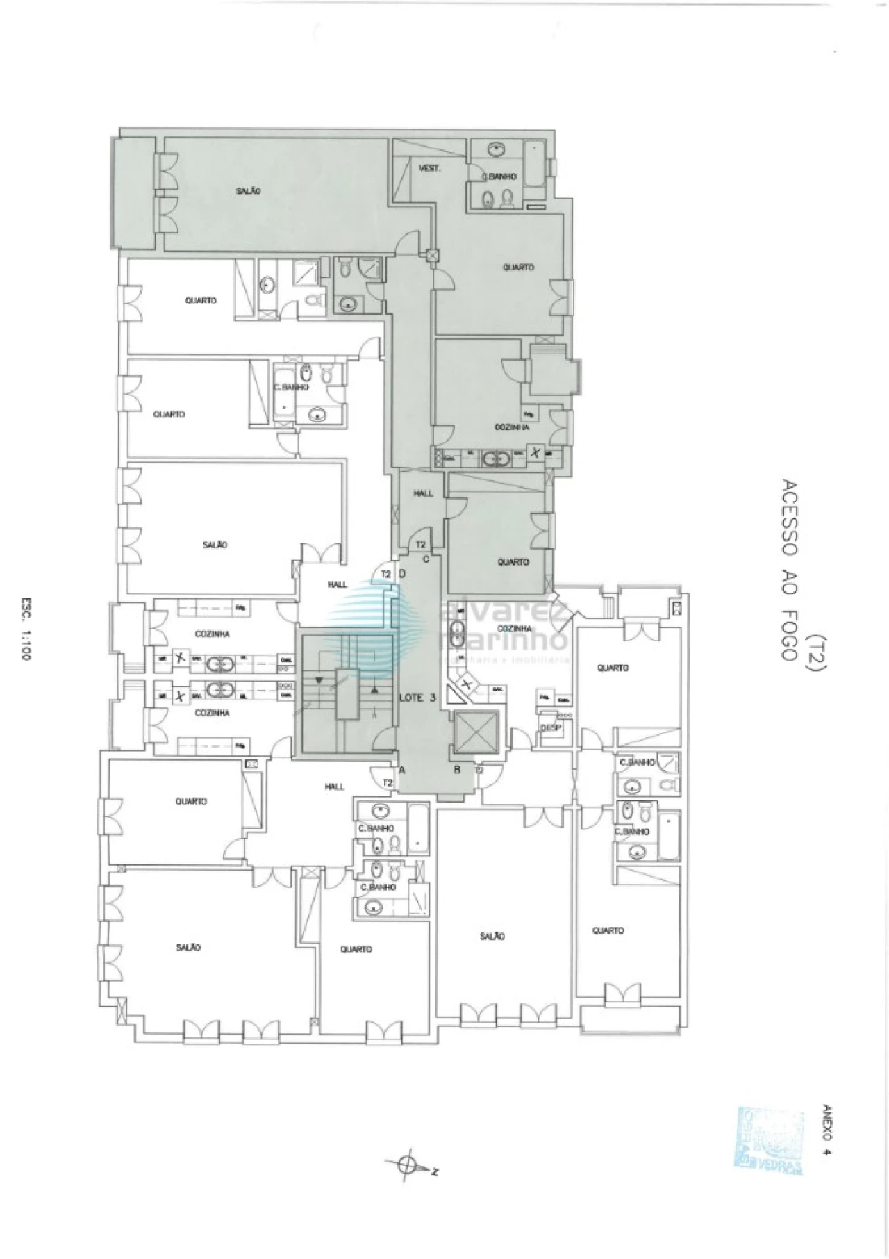 Apartamento T5 para Venda em Santa Maria, São Pedro e Matacães Planta 2