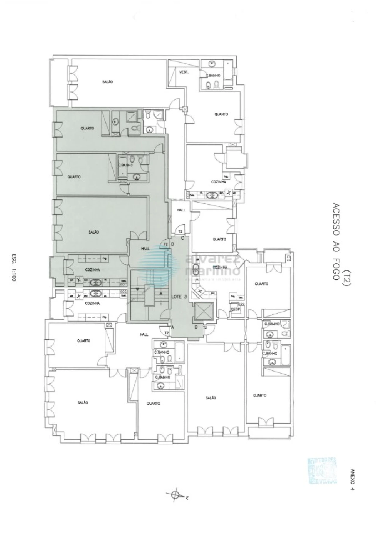 Apartamento T5 para Venda em Santa Maria, São Pedro e Matacães Planta 3