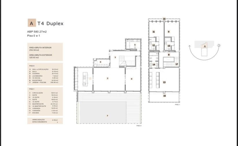 Apartamento T4 para Venda em Algés, Linda-A-Velha e Cruz Quebrada-Dafundo Planta 1