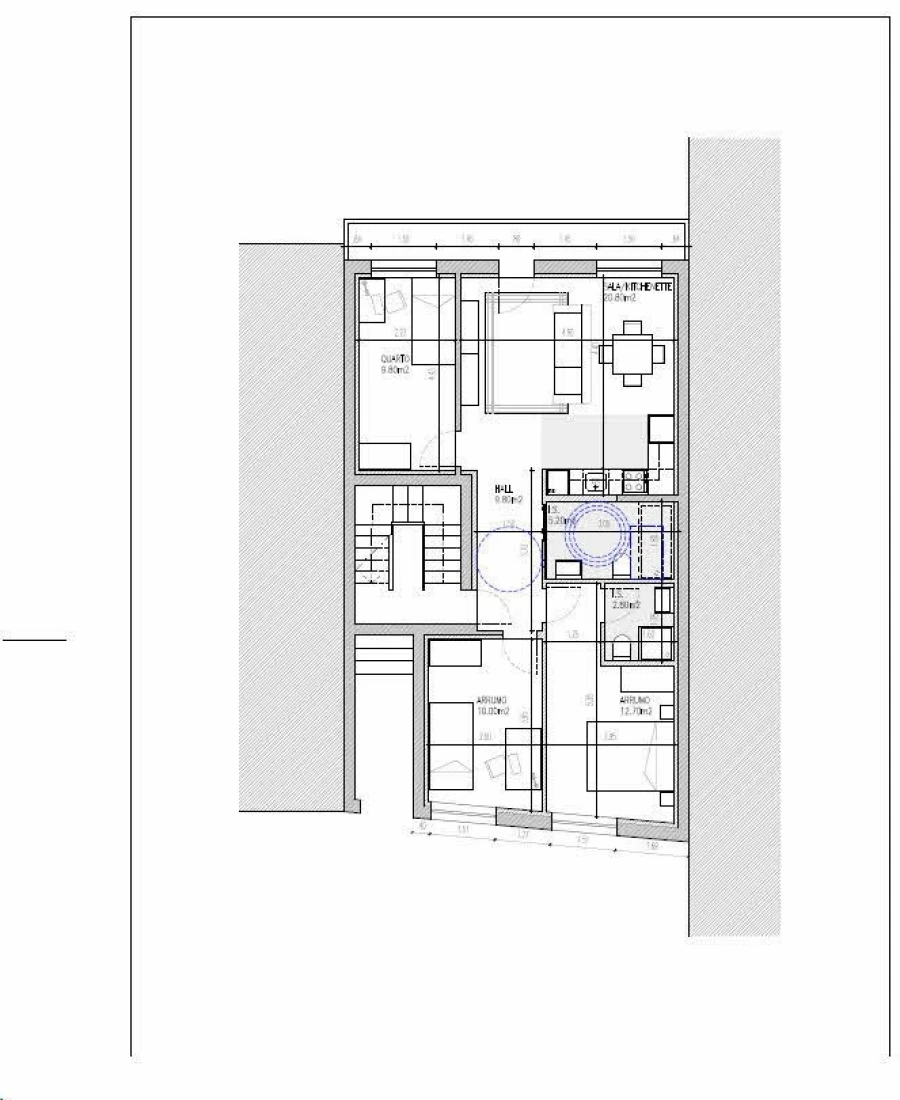 Apartamento T3 para Venda em Barreiro e Lavradio Planta 1