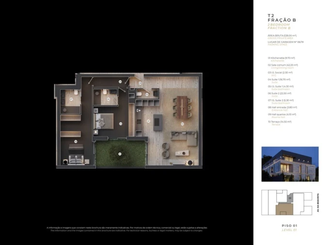 Apartamento T3 para Venda em Ramalde Planta 1