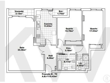 Apartamento T2 para Venda em São Domingos de Benfica