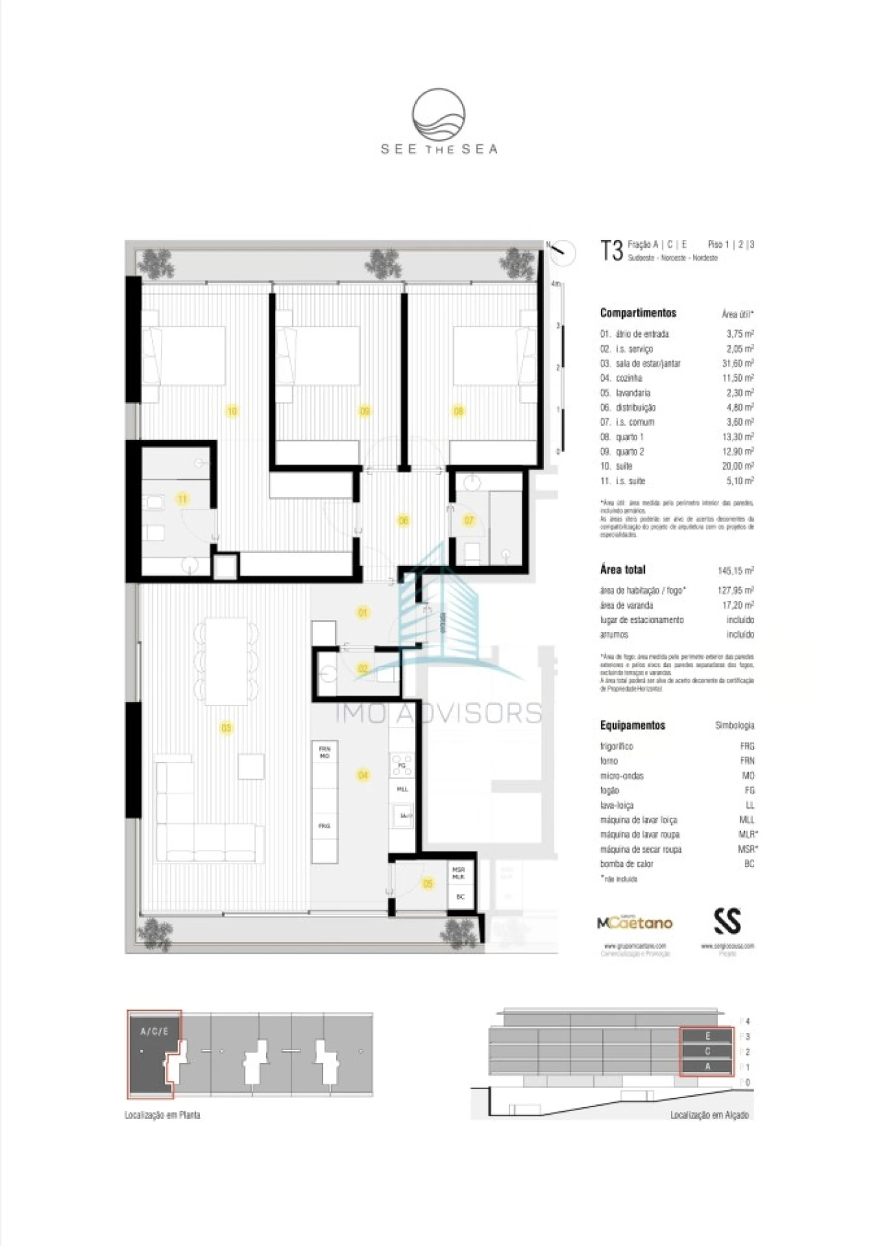 Apartamento T3 para Venda em Canidelo Foto 10
