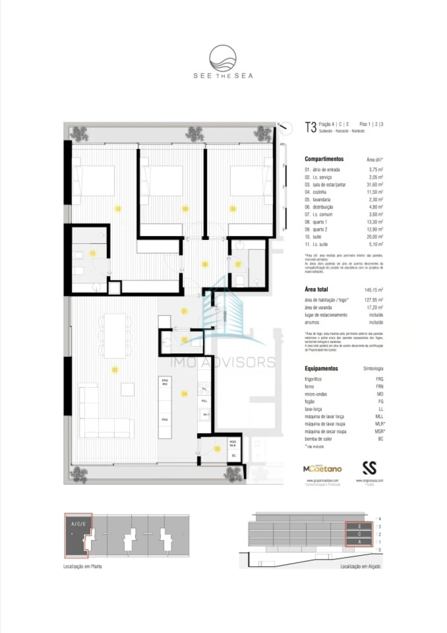 Apartamento T3 para Venda em Canidelo Foto 10