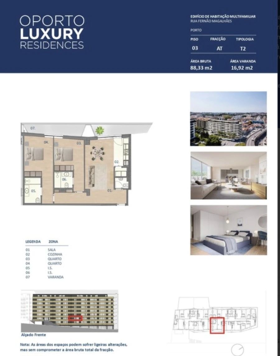 Apartamento T2 para Venda em Campanhã Planta 1