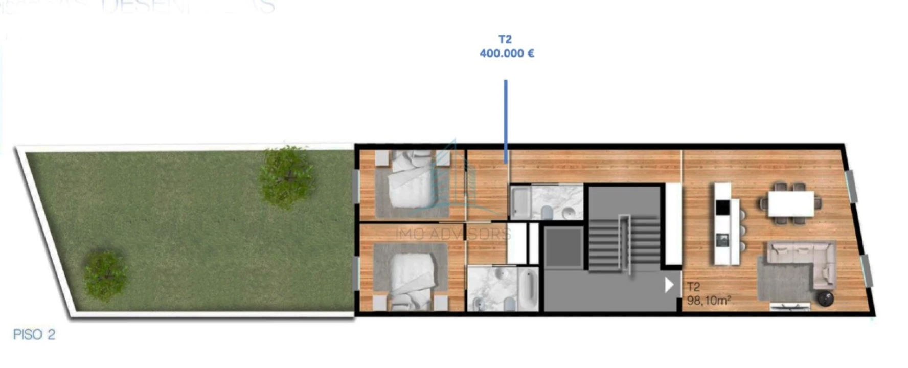 Apartamento T2 para Venda em Cedofeita, Santo Ildefonso, Sé, Miragaia, São Nicolau e Vitória Foto 7