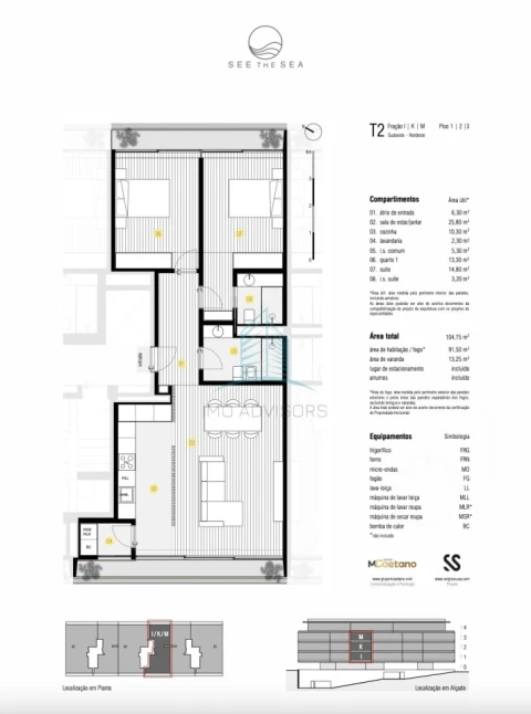 Apartamento T2 para Venda em Canidelo