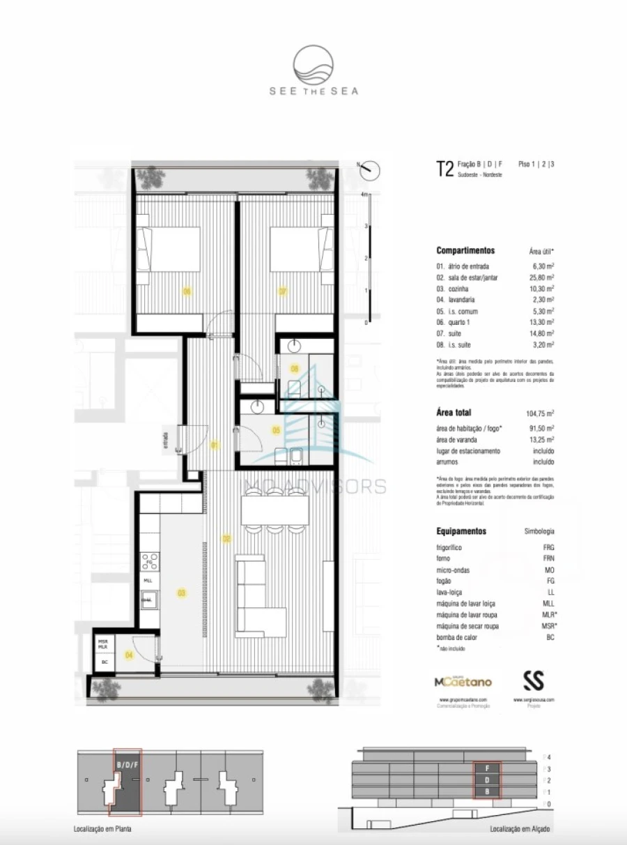 Apartamento T2 para Venda em Canidelo Foto 4