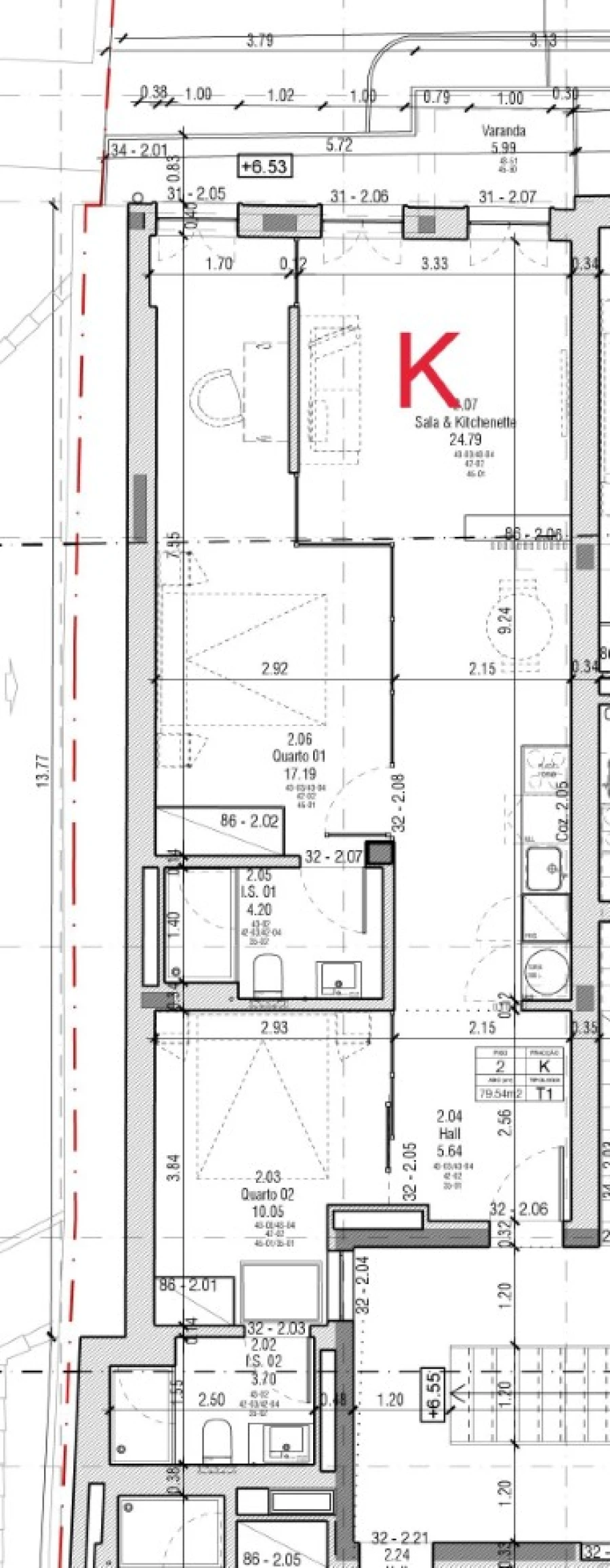 Apartamento T1 para Venda em Cedofeita, Santo Ildefonso, Sé, Miragaia, São Nicolau e Vitória Planta 1