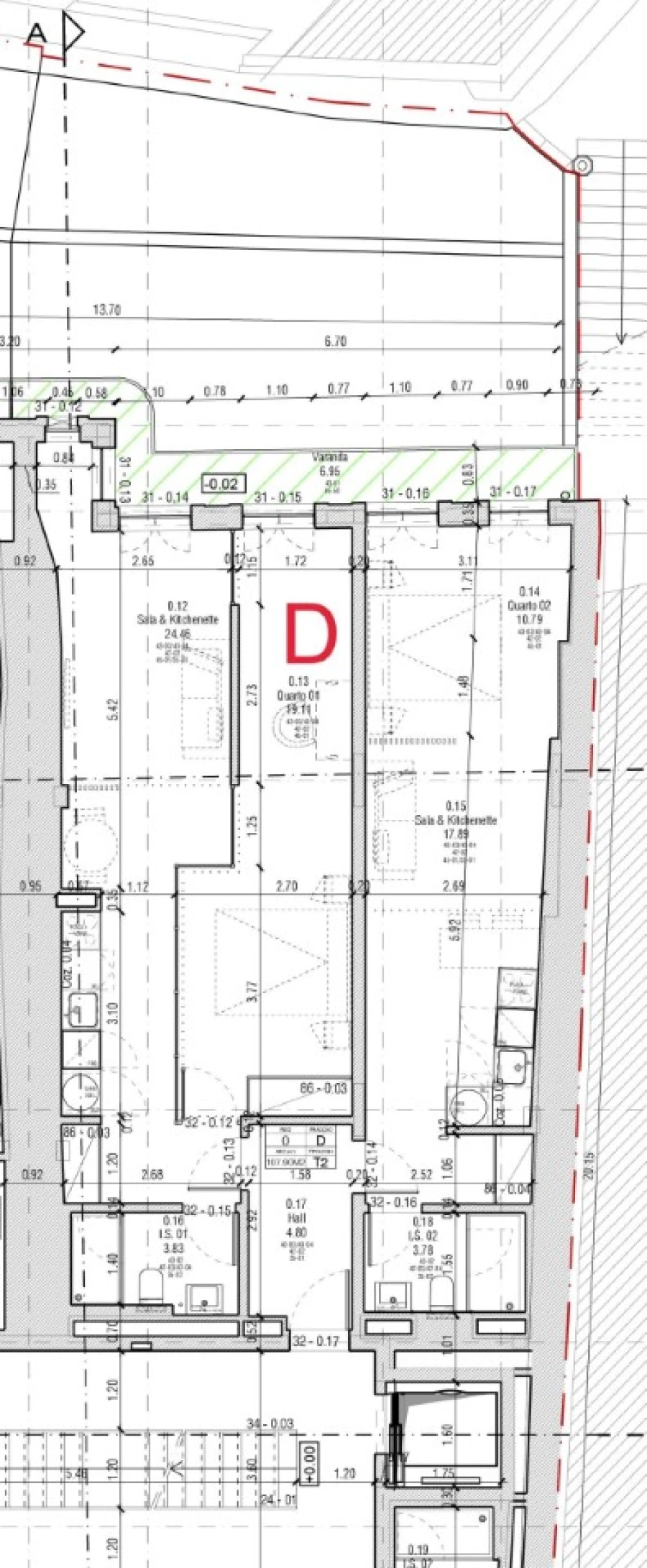 Apartamento T2 para Venda em Cedofeita, Santo Ildefonso, Sé, Miragaia, São Nicolau e Vitória Planta 1