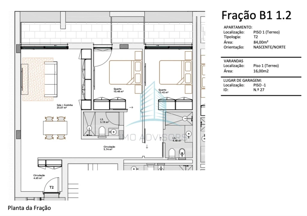 Apartamento T2 para Venda em Paranhos Foto 12