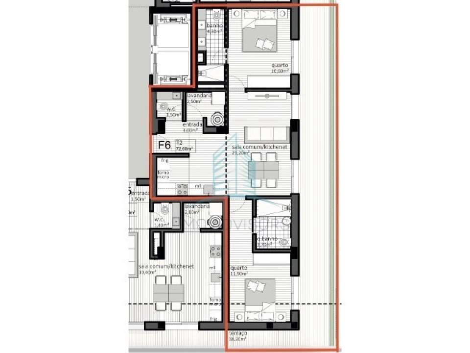 Apartamento T2 para Venda em Matosinhos e Leça da Palmeira Foto 5