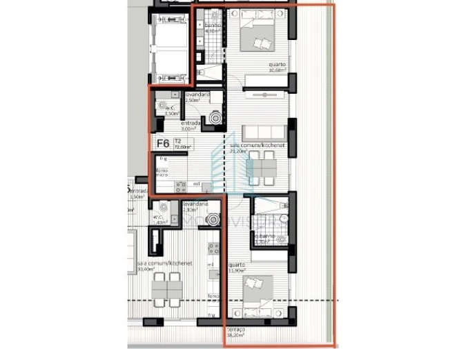Apartamento T2 para Venda em Matosinhos e Leça da Palmeira Foto 5
