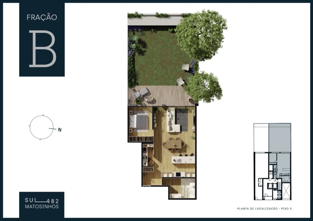 Apartamento T1 para Venda em Matosinhos e Leça da Palmeira Planta 2