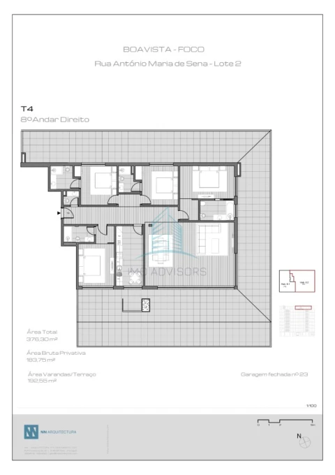 Apartamento T4 para Venda em Ramalde