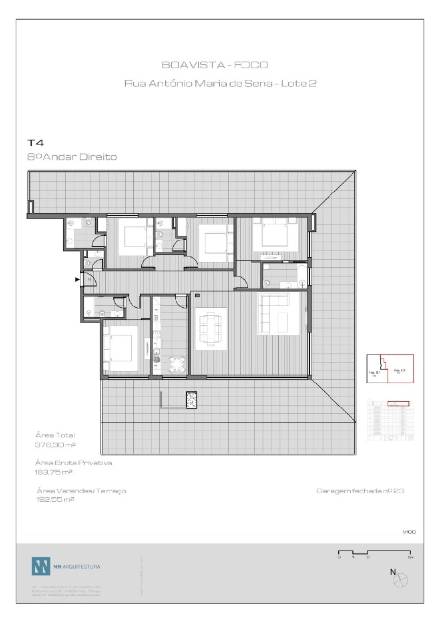 Apartamento T4 para Venda em Ramalde Planta 1