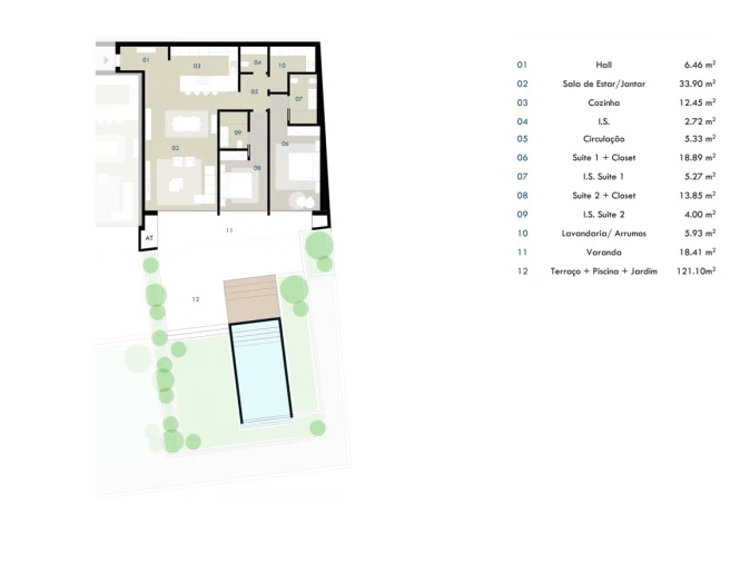 Apartamento T2 para Venda em Camara de Lobos Planta 1