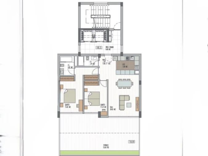 Apartamento T2 para Venda em São Martinho Planta 1