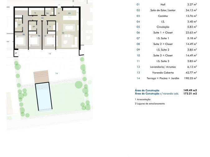Apartamento T3 para Venda em Camara de Lobos Planta 1