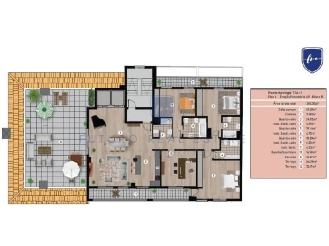 Apartamento T3 para Venda em Funchal (Se) Planta 1