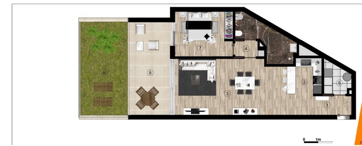 Apartamento T1 para Venda em Funchal (Santa Luzia) Planta 1
