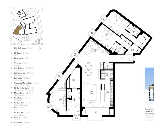 Apartamento T3 para Venda em Funchal (Se) Planta 1