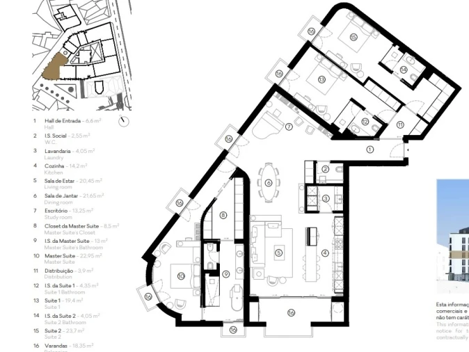 Apartamento T3 para Venda em Funchal (Se) Planta 1