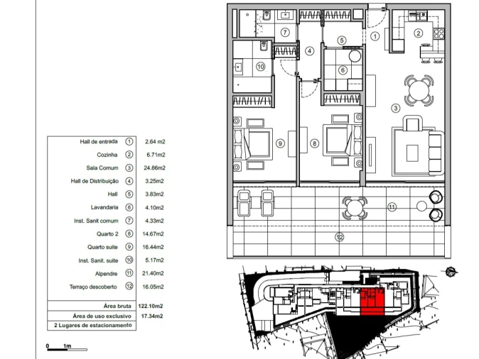 Apartamento T2 para Venda em Imaculado Coração de Maria Planta 1