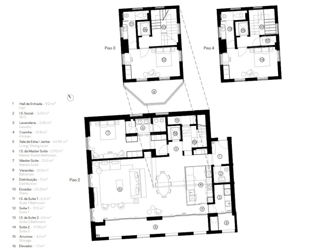 Apartamento T3 para Venda em Funchal (Se) Planta 1