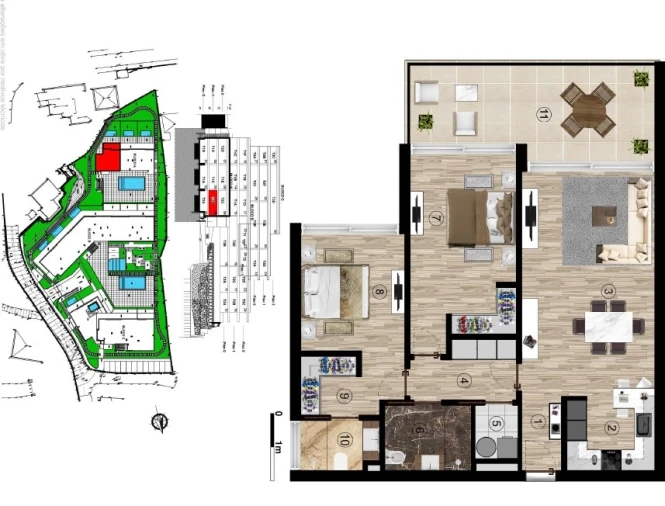 Apartamento T2 para Venda em Funchal (Santa Luzia) Planta 1