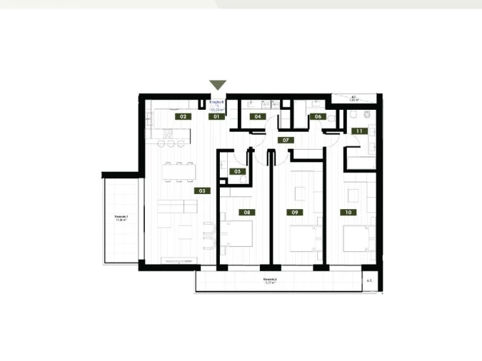 Apartamento T3 para Venda em Estreito de Camara de Lobos Planta 1